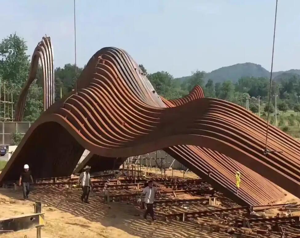 海淀耐候钢板雕塑